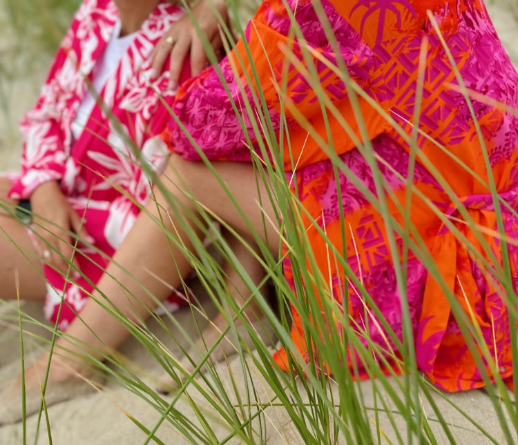 neon kimono shorts
