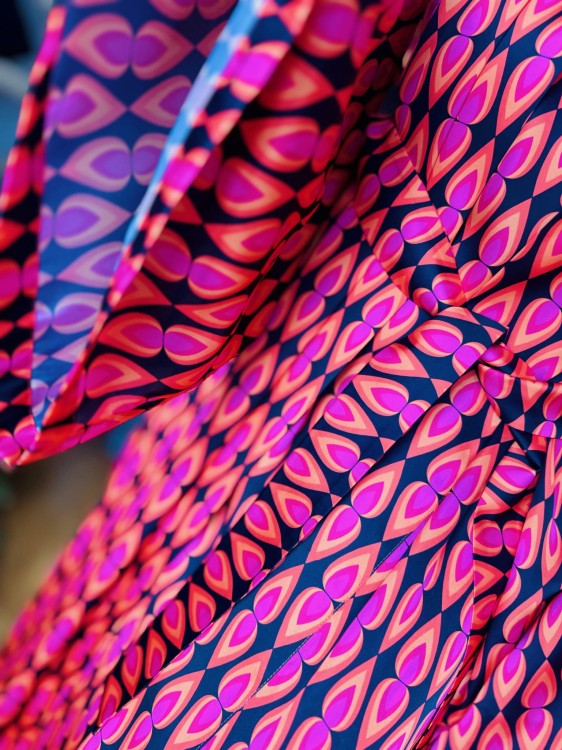 satynowe długie kimono