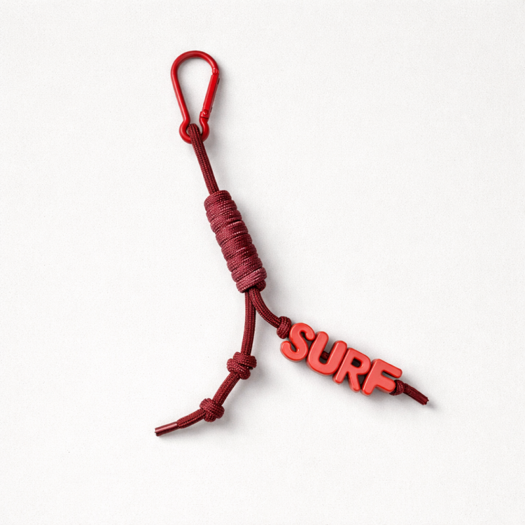 key ring brelok napis surf ceglany