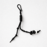 key ring brelok napis joy black czarny