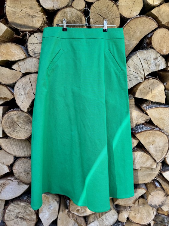 jeans green zielona long spódnica maxi