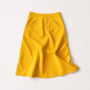 jeans yellow żółta long spódnica maxi