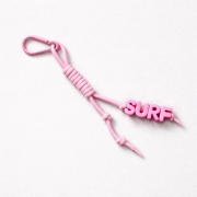 key ring brelok napis surf pink różowy