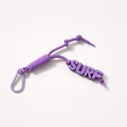 key ring brelok napis surf violet fioletowy do kluczy breloczek
