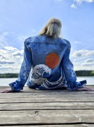 wave jacket kurtka jeans vintage Japan