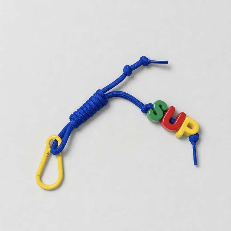 sup brelok handmade key ring breloczek granat navy blue