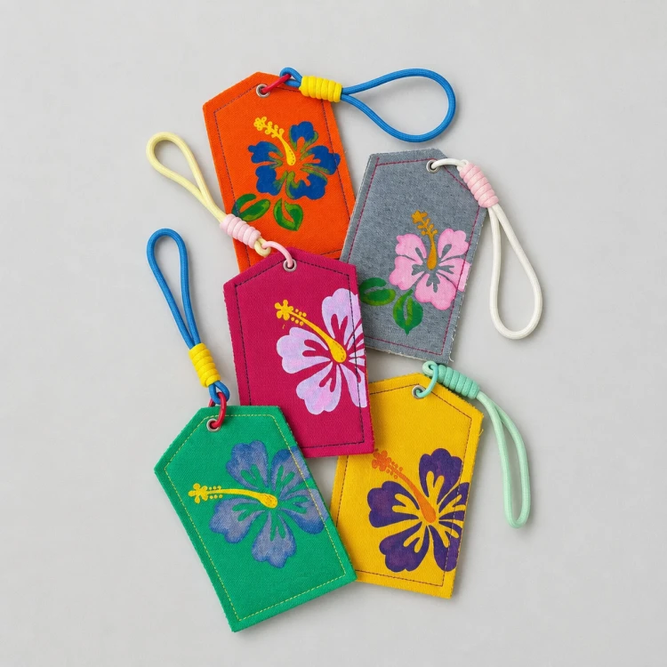travel tag handmade jeans kolory