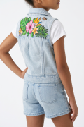 dziewczynka kurtka kwiaty vintage aloha