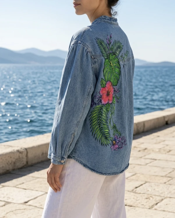 hawajska koszula jeans