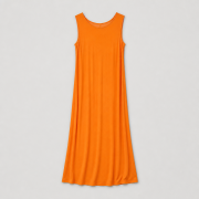 long długa dress sukienka kieszenie letnia pomarańczowa orange