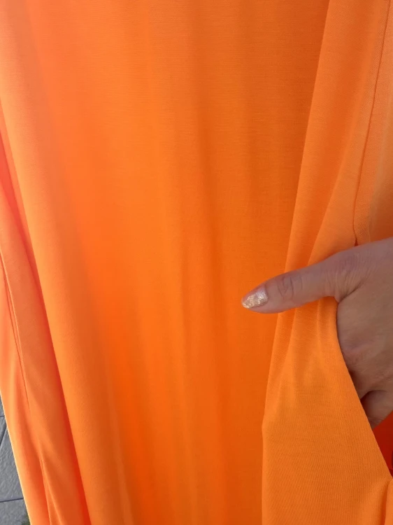 kieszenie Orange pomarańcz sukienka