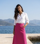pink amarant spódnica shirt jeans full colour rożowa róż