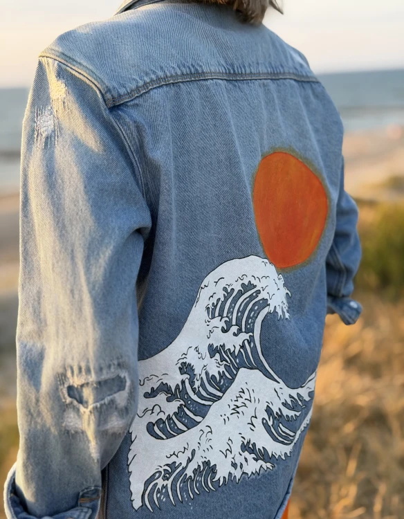 jeans kurtka jacket sun fala