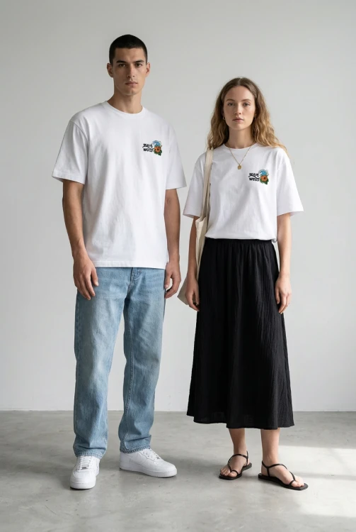 koszulka kwiaty aloha flower craft ręcznie malowane wave wood tshirt byadula