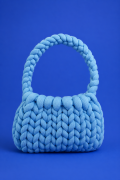 włóczka bawełna niebieska blue bag summer torba torebka