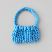 włóczka bawełna niebieska blue bag summer torba torebka