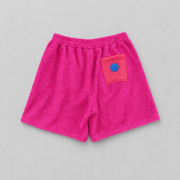 magenta spodenki shorts szorty róż różowe frotte kieszeń koralowa kieszenie
