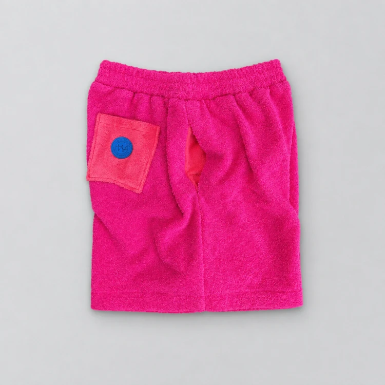 magenta spodenki shorts szorty róż różowe frotte towel letnie