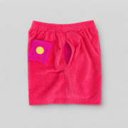 coral koral spodenki shorts szorty kieszeń róż frotte