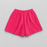 coral koral spodenki shorts szorty kieszeń róż frotte wavwood