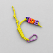 brelok handmade key ring breloczek żółty tide