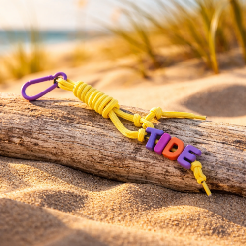 brelok tide napis keyring