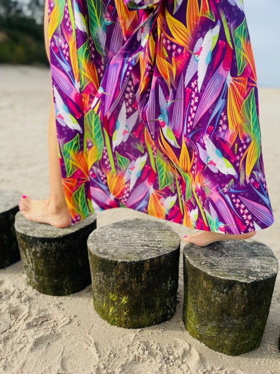 egzotyczne ptaki kimono