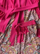 kimono orent szorty róż
