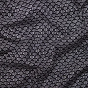 kimono męskie czarno białe wachlarze bawełna popelina unisex damskie krótkie